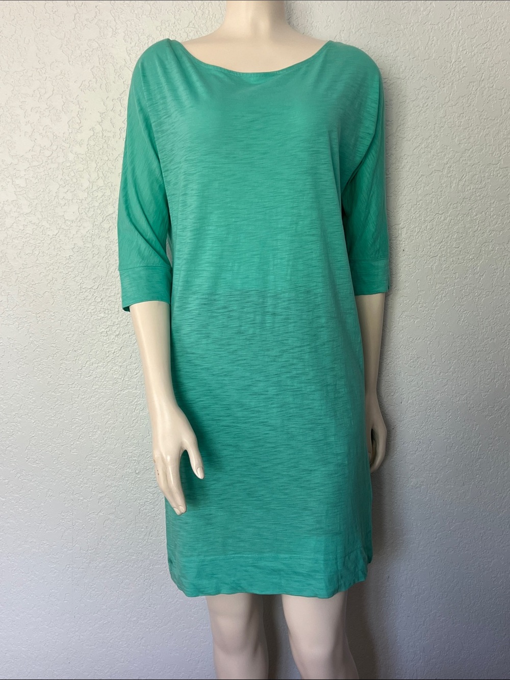 Lilly Pulitzer Cassie Dress Women’s S Green Pima Cotton 3/4 Sleeve Casual